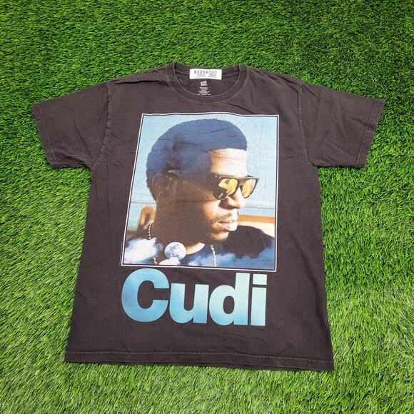 Kid-Cudi Shirt Womens Medium 20x25 Faded Black Rapper - Picture 1 of 12